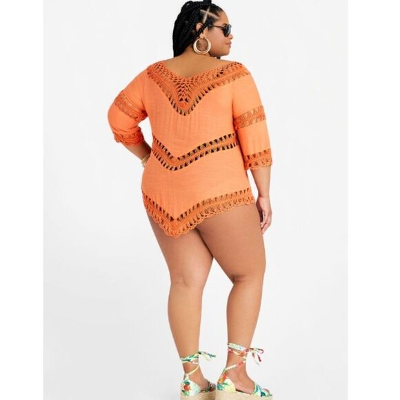 Ashley Stewart presents Ana & Rose Cotton Tunic/Cover up size 3. New. - Picture 2 of 4